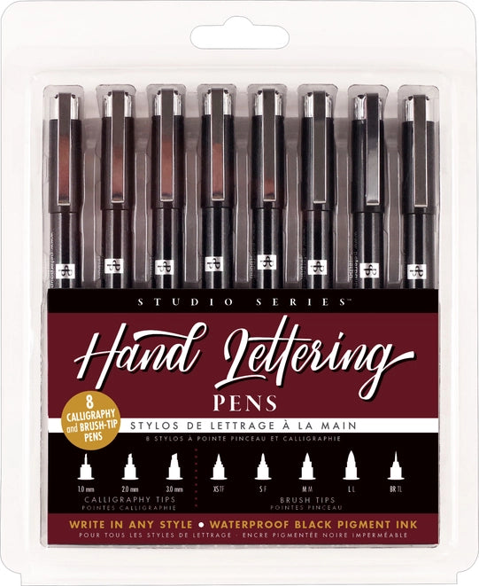 Peter Pauper Studio Series Hand-lettering Pens Set of 8