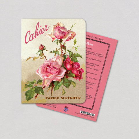 Laughing Elephant Notebook Pink Roses
