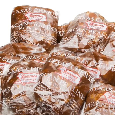 Lammes Candy Texas Chewie Pecan Pralines (4 Candies)