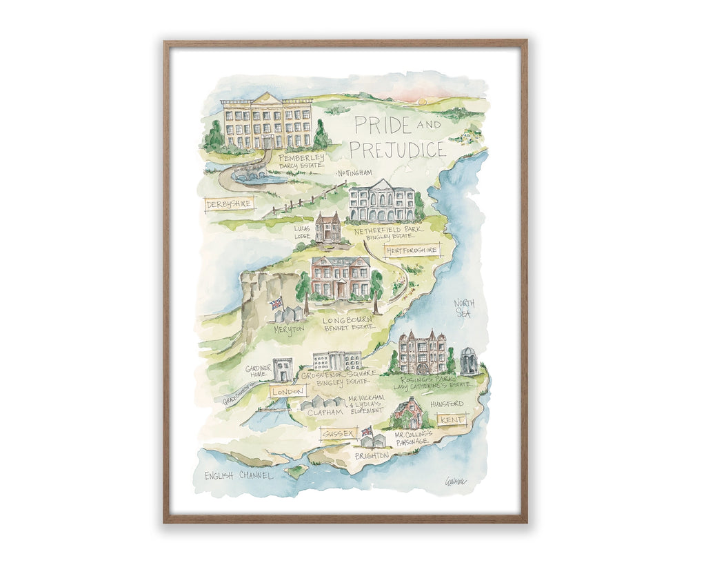 Story Map Poster Pride and Prejudice