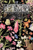 IOD Decor Transfer Primrose Isle 8"x12" 8-Pages Pad by Iron Orchid Designs