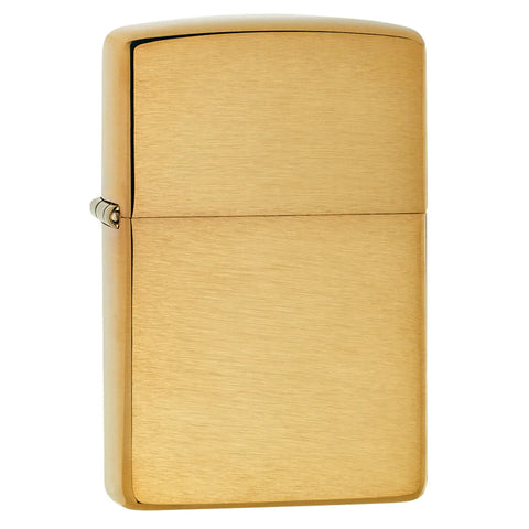 Zippo Lighter Brushed Finish Brass
