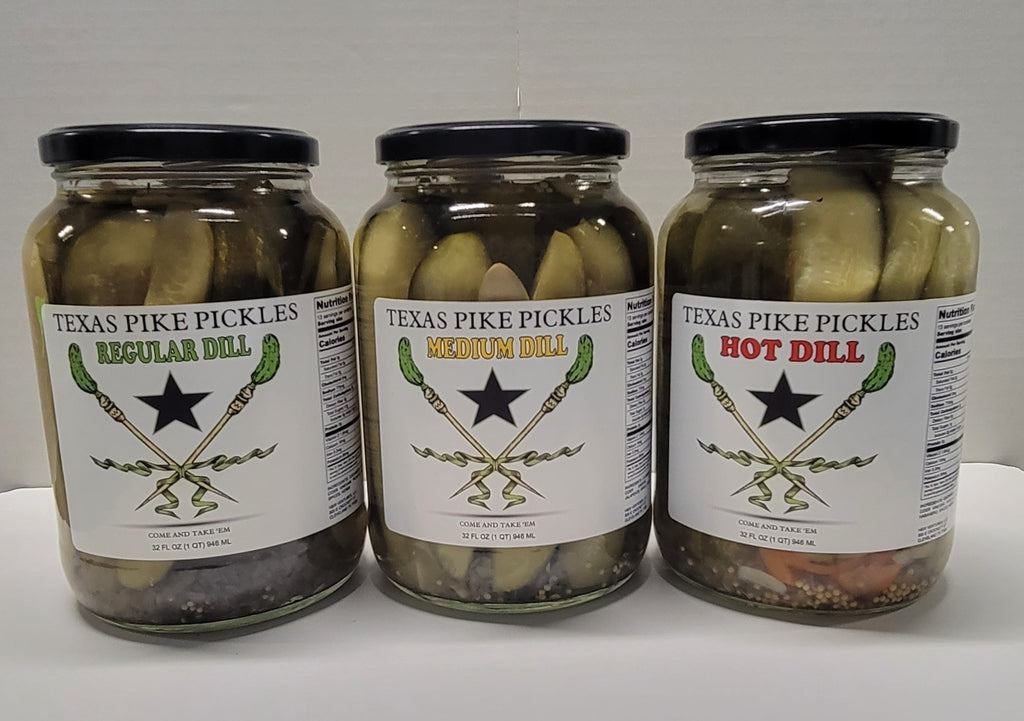 Texas Pike Pickles Medium Dill (with Jalapenos)