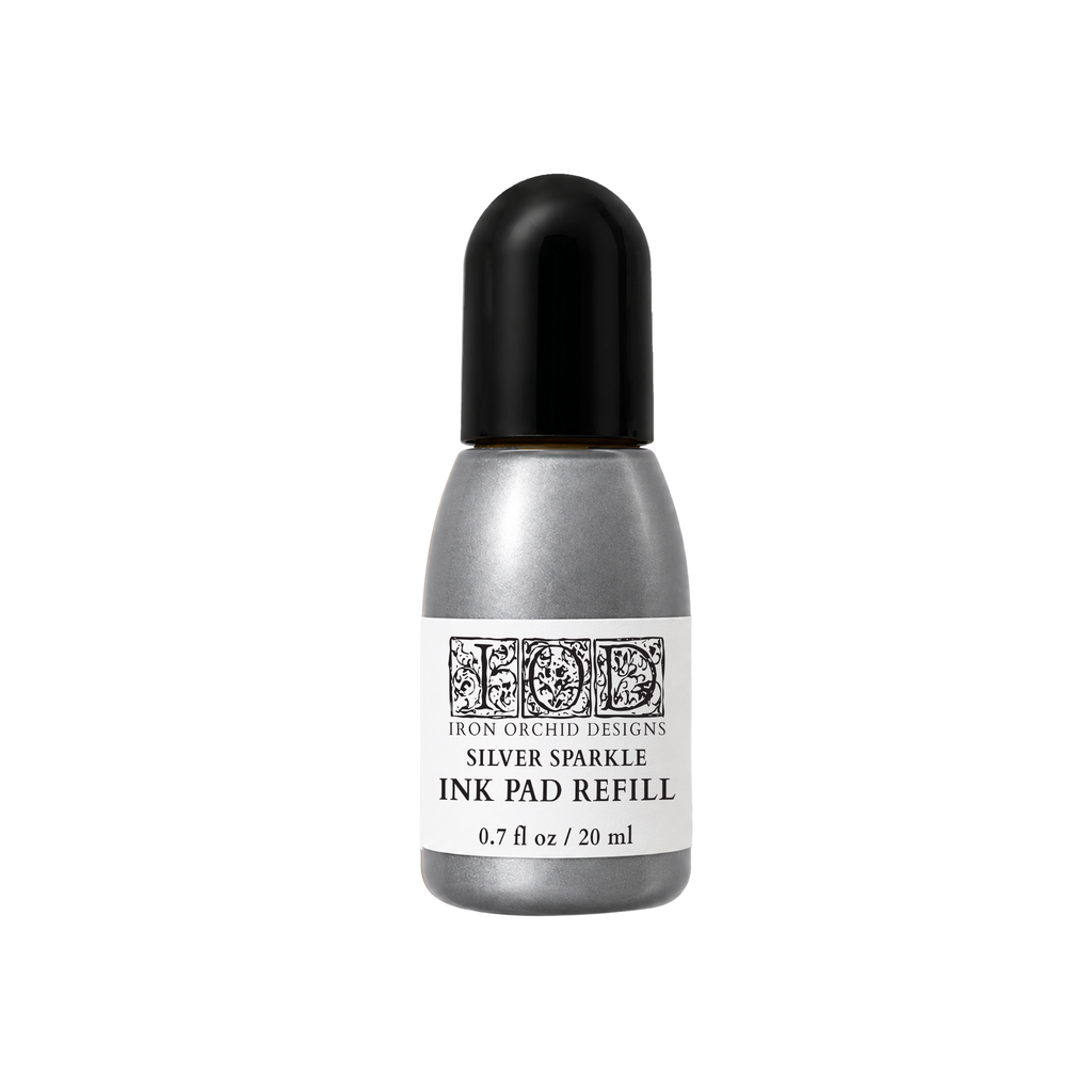 IOD Decor Ink Silver Sparkle Metallic Decor Ink Pad Refill