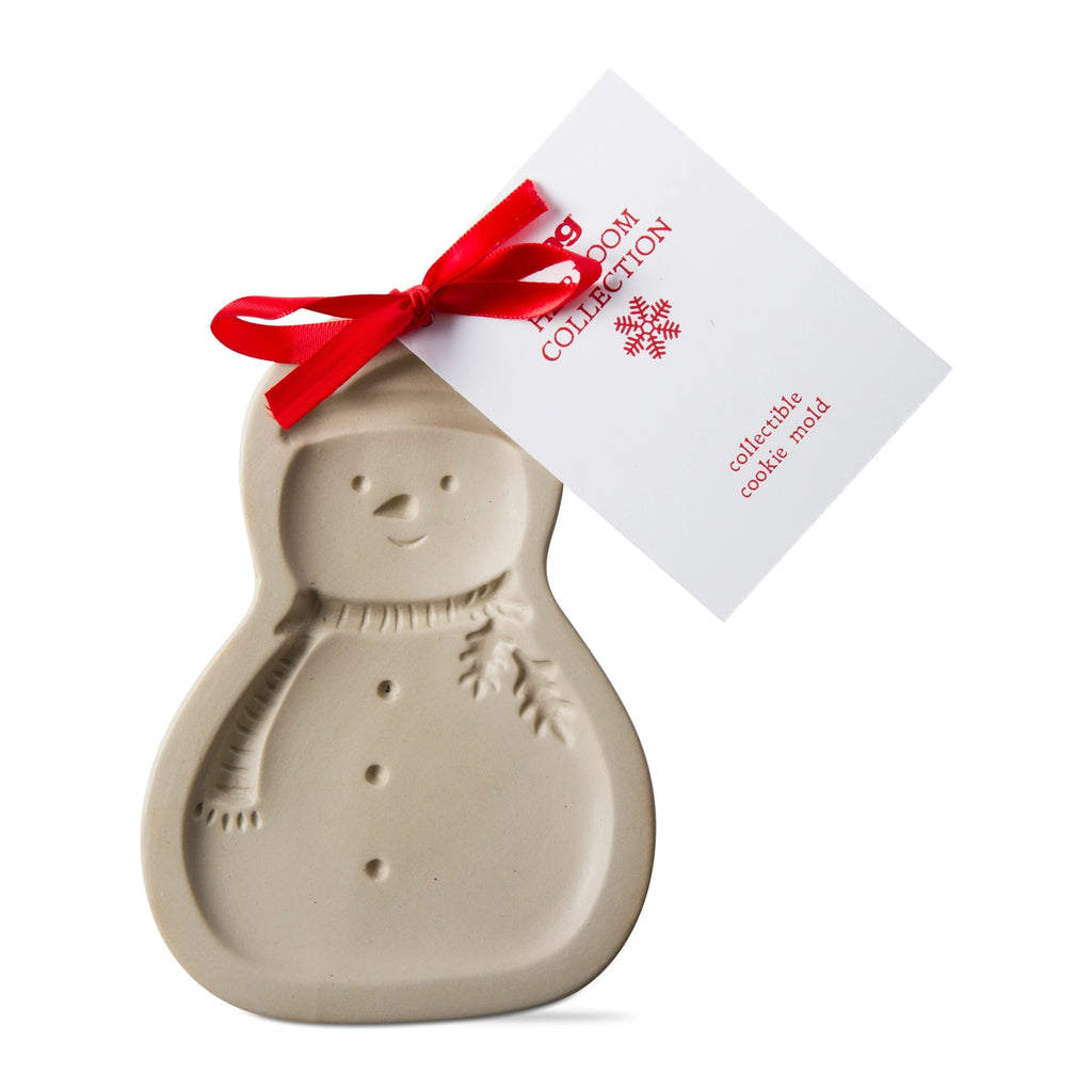 Snowman Heirloom Stoneware Cookie Mold