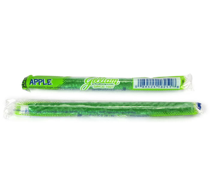 Vintage Style Candy Stick Candy Sour Apple Flavor (6 Sticks)