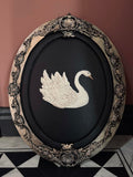 IOD Decor Mould Swans 6x10" by Iron Orchid Designs