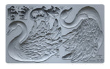 IOD Decor Mould Swans 6x10" by Iron Orchid Designs