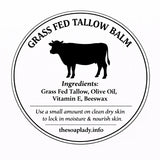 Soap Lady Grass Fed Tallow Balm