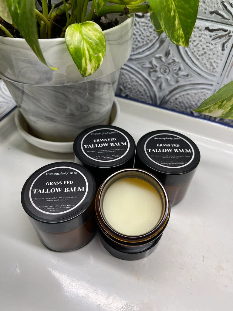 Soap Lady Grass Fed Tallow Balm 2ox Tin