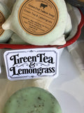 Soap Lady Grass Fed Tallow Soap Green Tea and Lemongrass