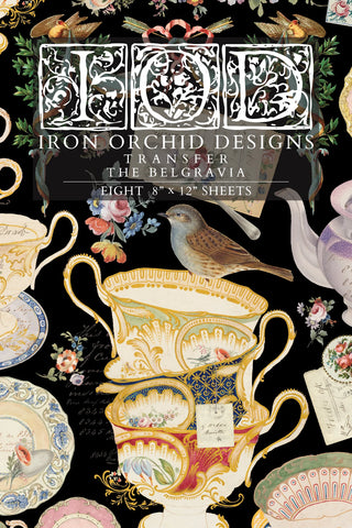IOD Decor Transfer The Belgravia 8"x12" 8-Pages Pad by Iron Orchid Designs