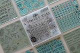 IOD Decor Stamp A Timely Tale 6"x6" Four Sheets with Case by Iron Orchid Designs