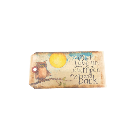 In the Land of Elsewhere Luggage Tag Moon and Back