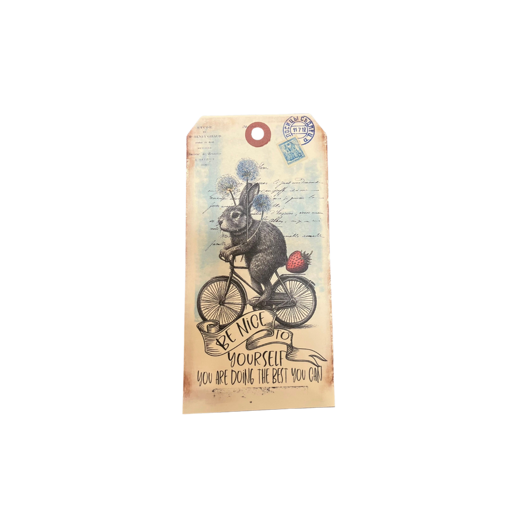 In the Land of Elsewhere Luggage Tag Be Nice to Yourself