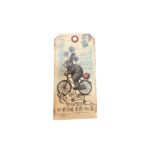 In the Land of Elsewhere Luggage Tag Be Nice to Yourself