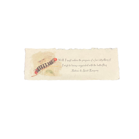 In the Land of Elsewhere Quote Print Caterpillar