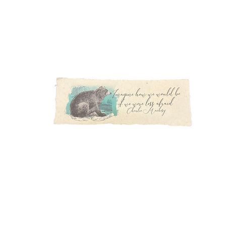 In the Land of Elsewhere Quote Print Afraid