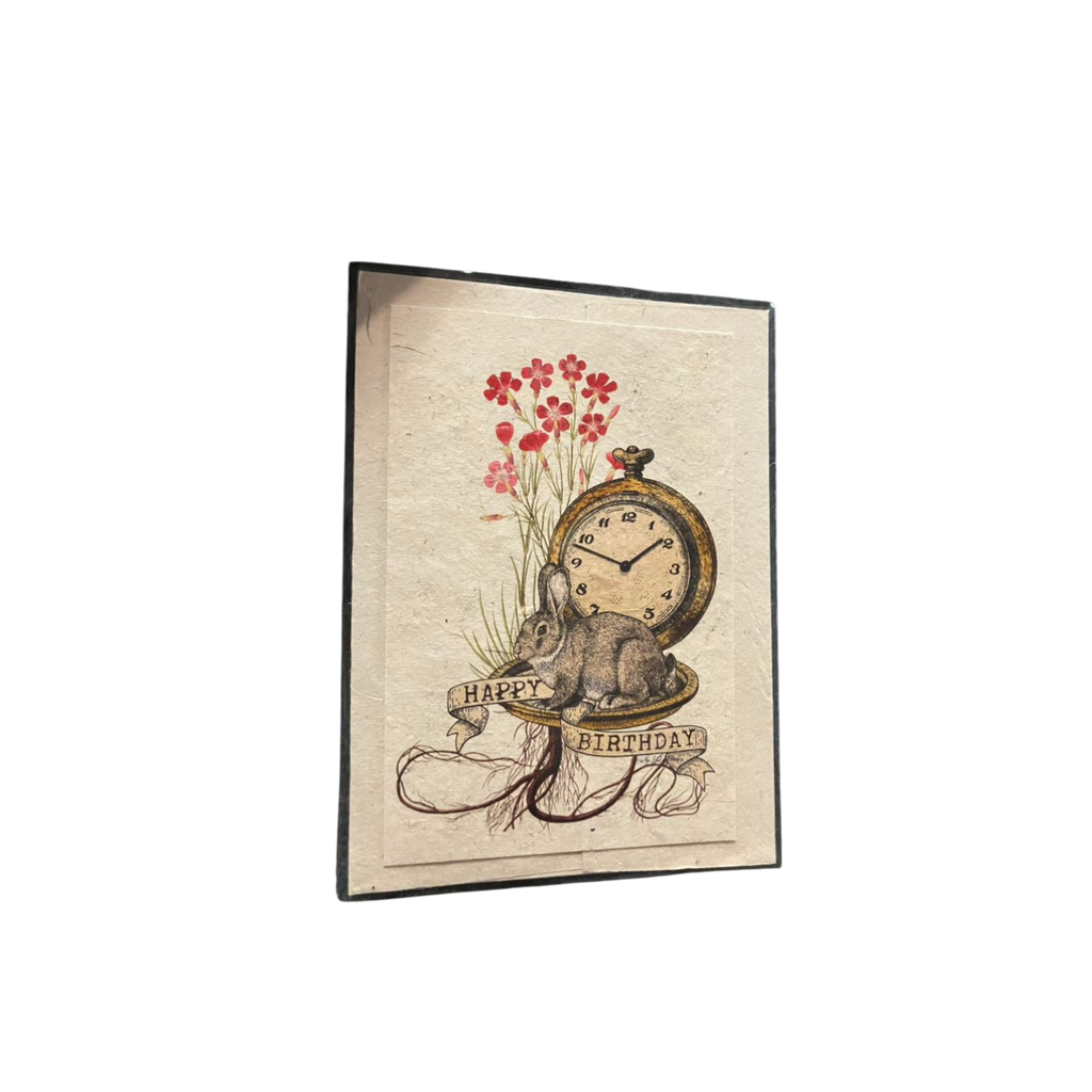 In the Land of Elsewhere Gift Card Happy Birthday Clock