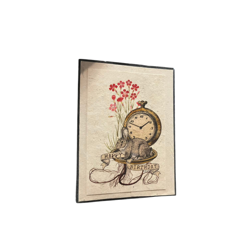 In the Land of Elsewhere Gift Card Happy Birthday Clock