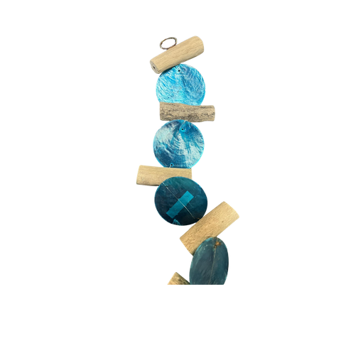 Hippie Driftwood Capiz Shell Wind Chime