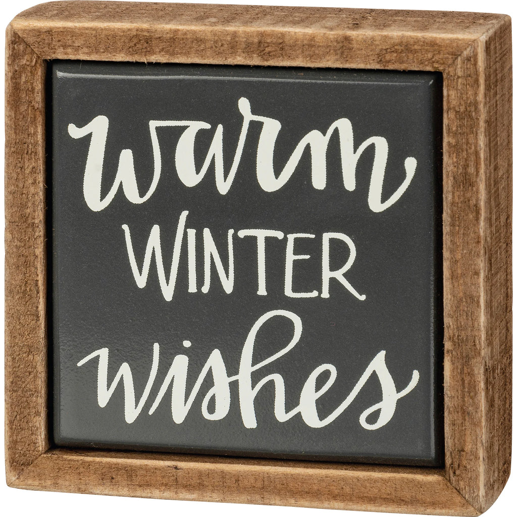 Christmas Sign "Warm Winter Wishes" #C123X