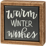 Christmas Sign "Warm Winter Wishes" #C123X