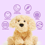 Warmies Lavender Scented Heatable Stuffed Animal Golden Dog