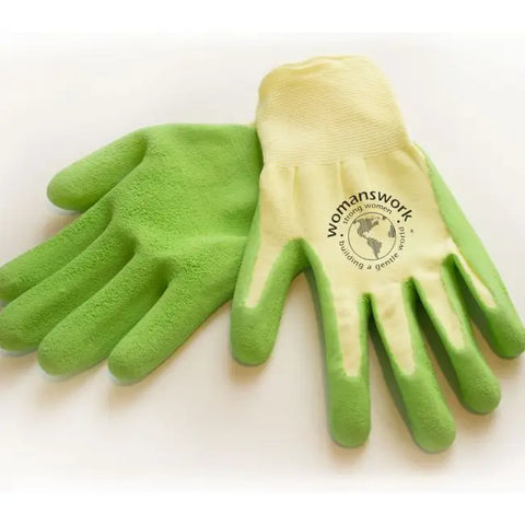 GARDEN WOMEN'S WEEDER GLOVES GREEN SIZE MEDIUM