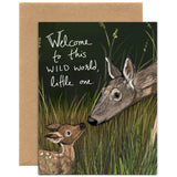 Tiny and Snail Welcome to This Wild World New Baby Card