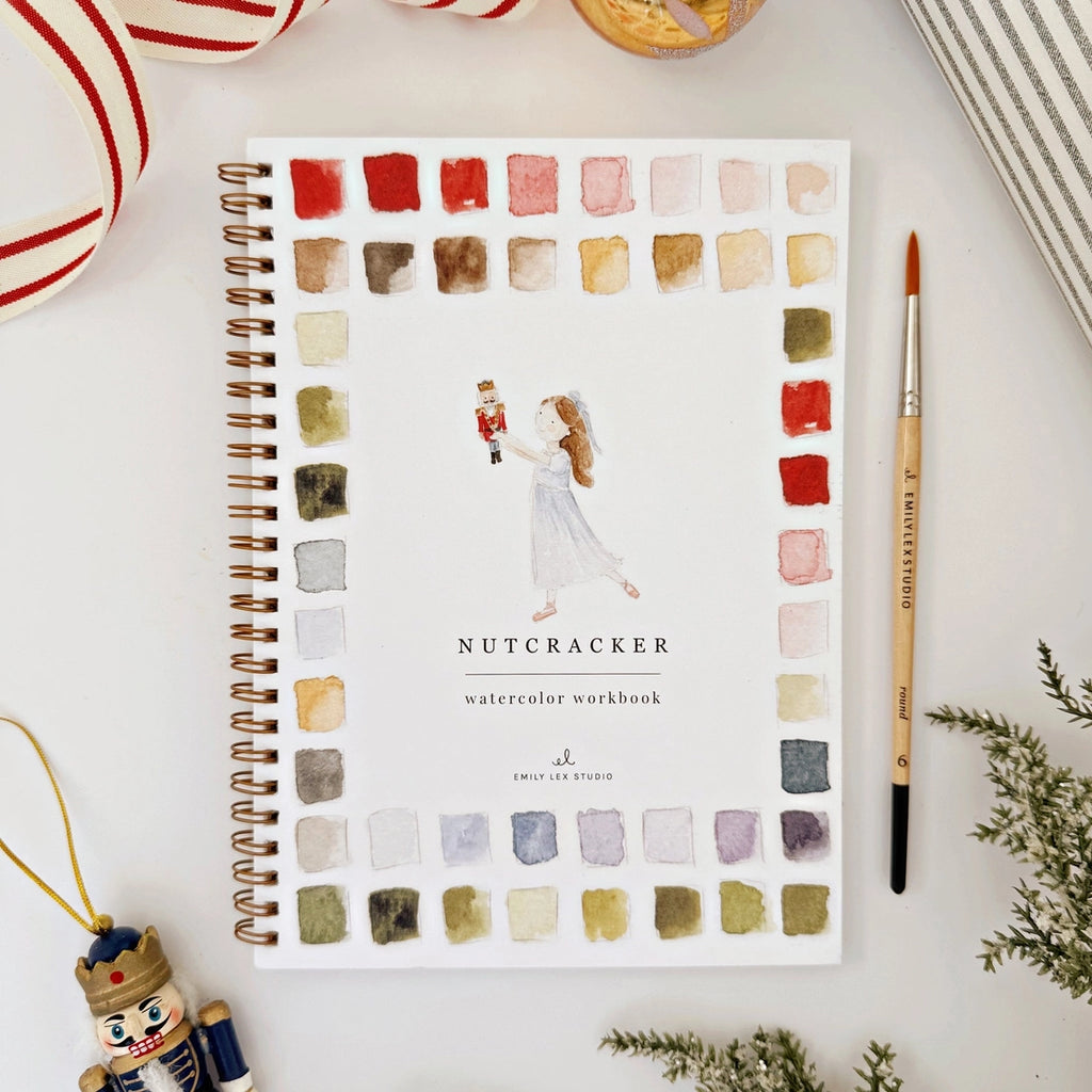 Emily Lex Studios Watercolor Workbook Nutcracker