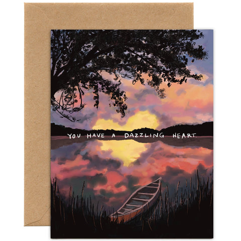 Tiny and Snail You Have a Dazzling Heart Love Card