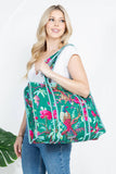 Quilted Tote Bag- Bird