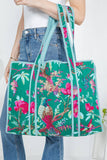 Quilted Tote Bag- Bird