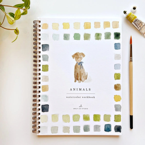 Emily Lex Studios Watercolor Workbook Animals