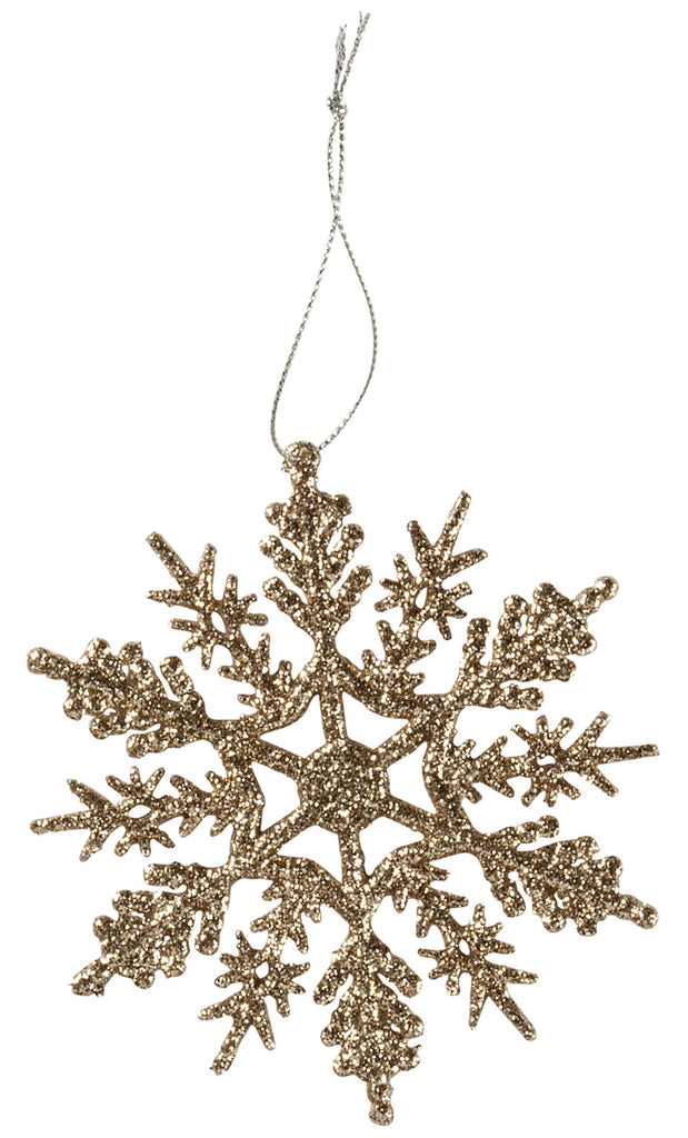 Christmas Ornament Small Glitter Snowflake #100-C152