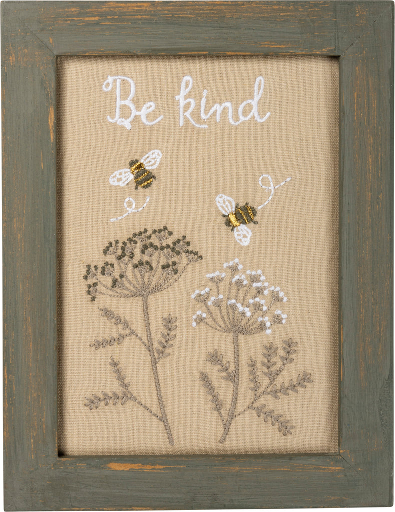 Stitchery "Be Kind" Embroidery Decoration #100-1502