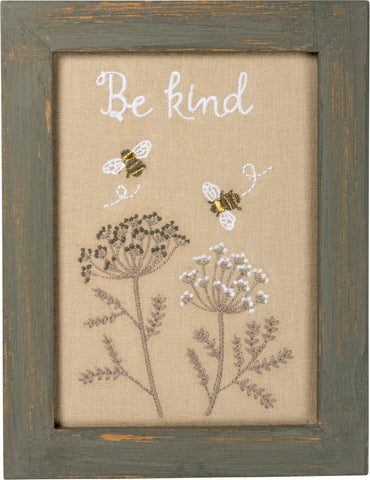 Stitchery "Be Kind" Embroidery Decoration #100-1502