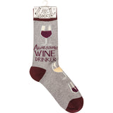 Socks "Awesome Wine Drinker" #100-S120