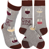 Socks "Awesome Wine Drinker" #100-S120