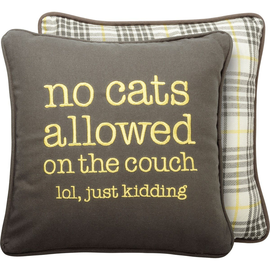 Pillow "No Cats On The Couch" #100-B133
