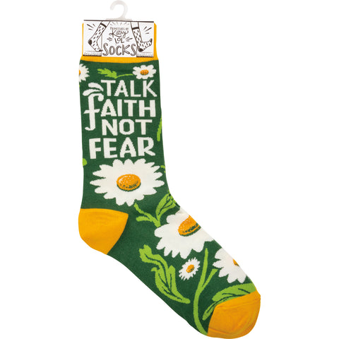 Socks "Talk Faith Not Fear" #100-S105