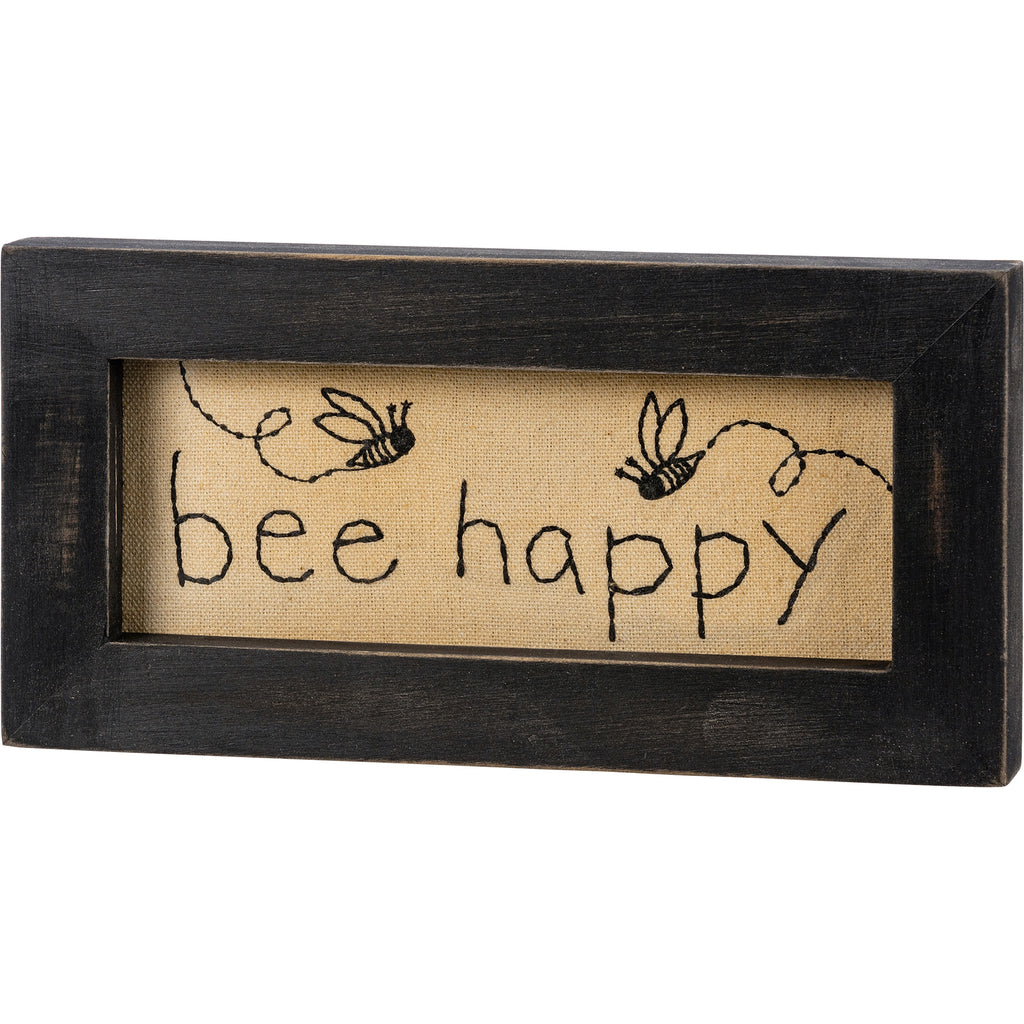Stitchery "Bee Happy" Embroidered Art #100-1510
