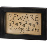 Stitchery "Beware Of Wigglebutts" Embroidered Art #100-1514