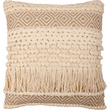 Pillow - Tan Tassels #100-B153