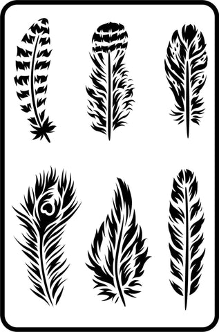 JRV Stencil Feathers