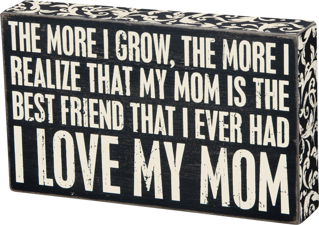 Box Sign Home Wall Decor Mother - Best Friend #888