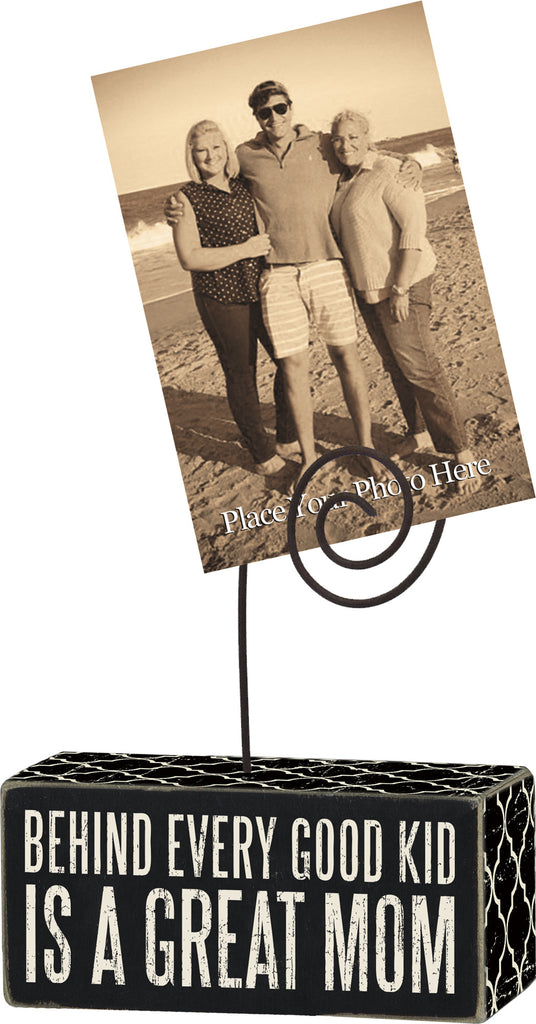 Photo Block Picture Holder Great Mom #793