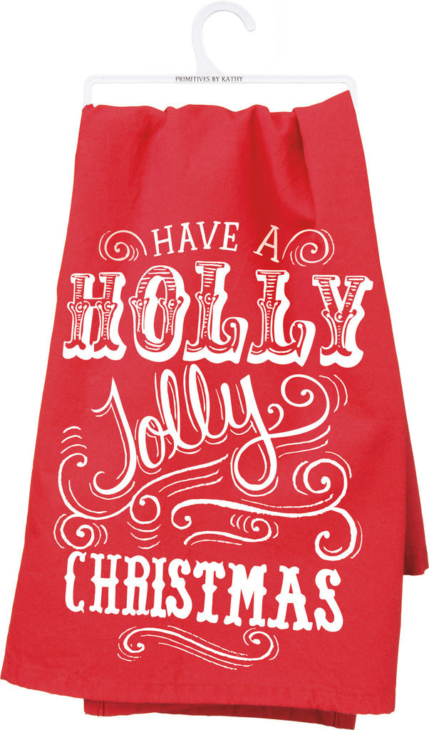 Kitchen Towel "Have A Holly Jolly Christmas" #100-S215