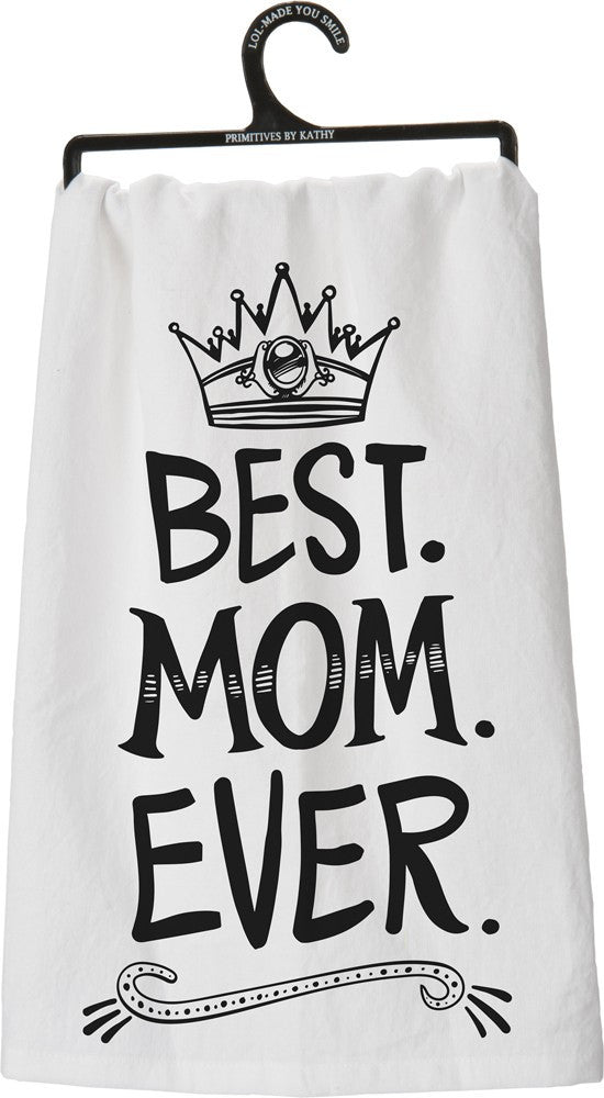 Tea Towel "Best Mom Ever" for Mother #100-S204